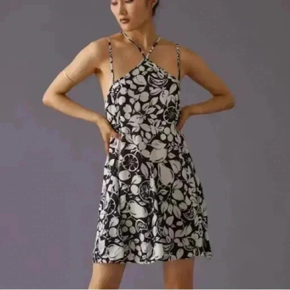 By Anthropologie Sheer Mini Dress